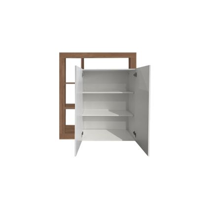 Комод LENOR бял/дъб