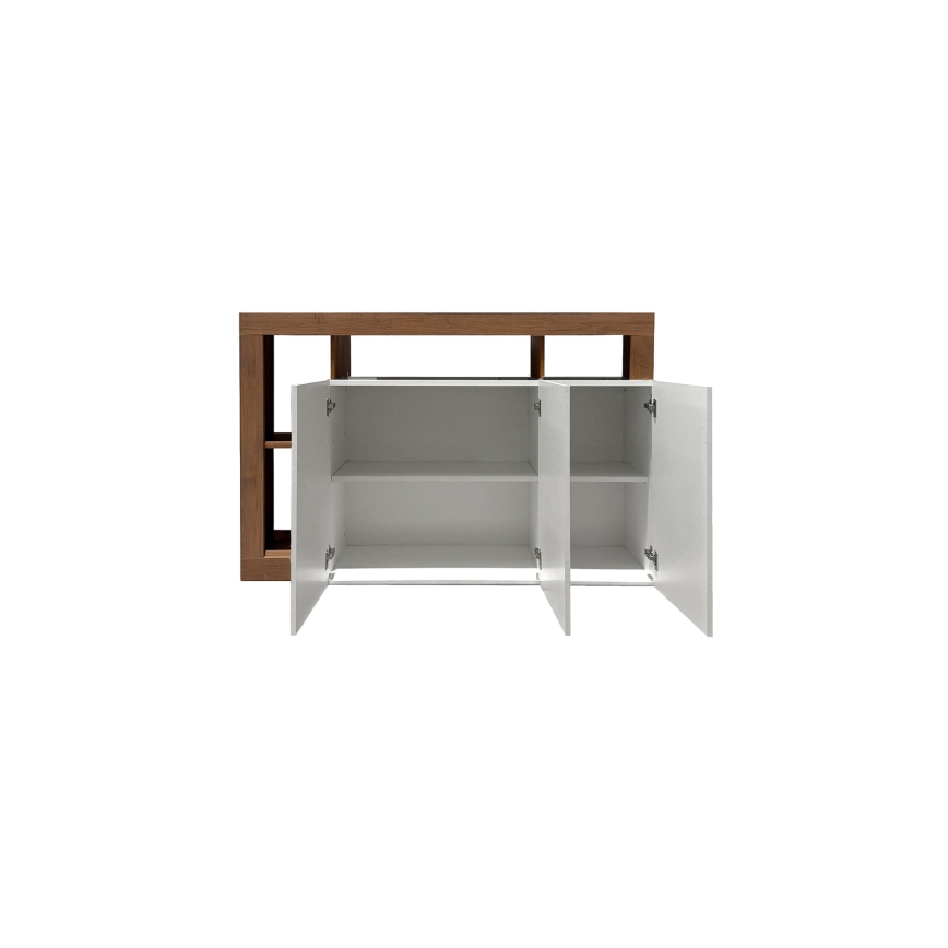 Комод LENOR бял/дъб