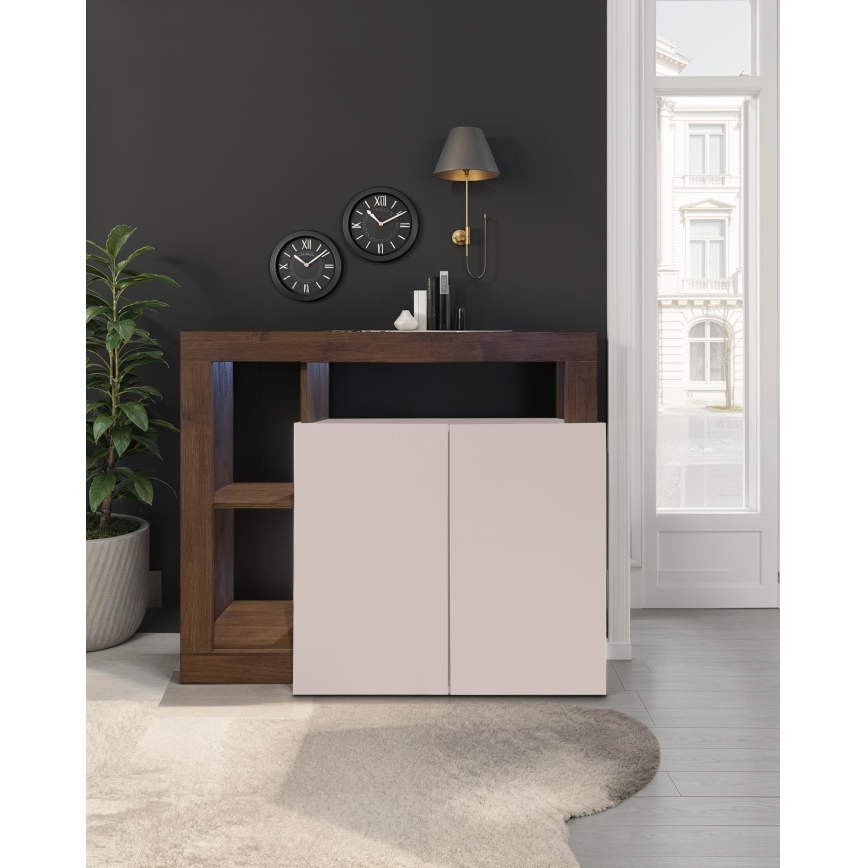 Комод LENOR кашемир/дъб