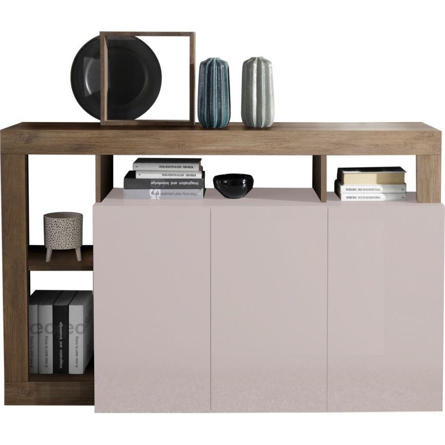 Комод LENOR кашемир/дъб