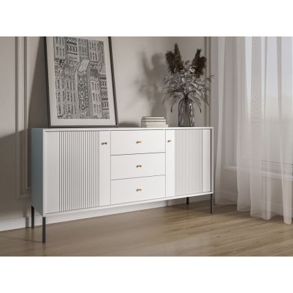 Комод LUE бял/черен