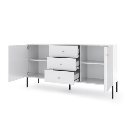 Комод LUE бял/черен