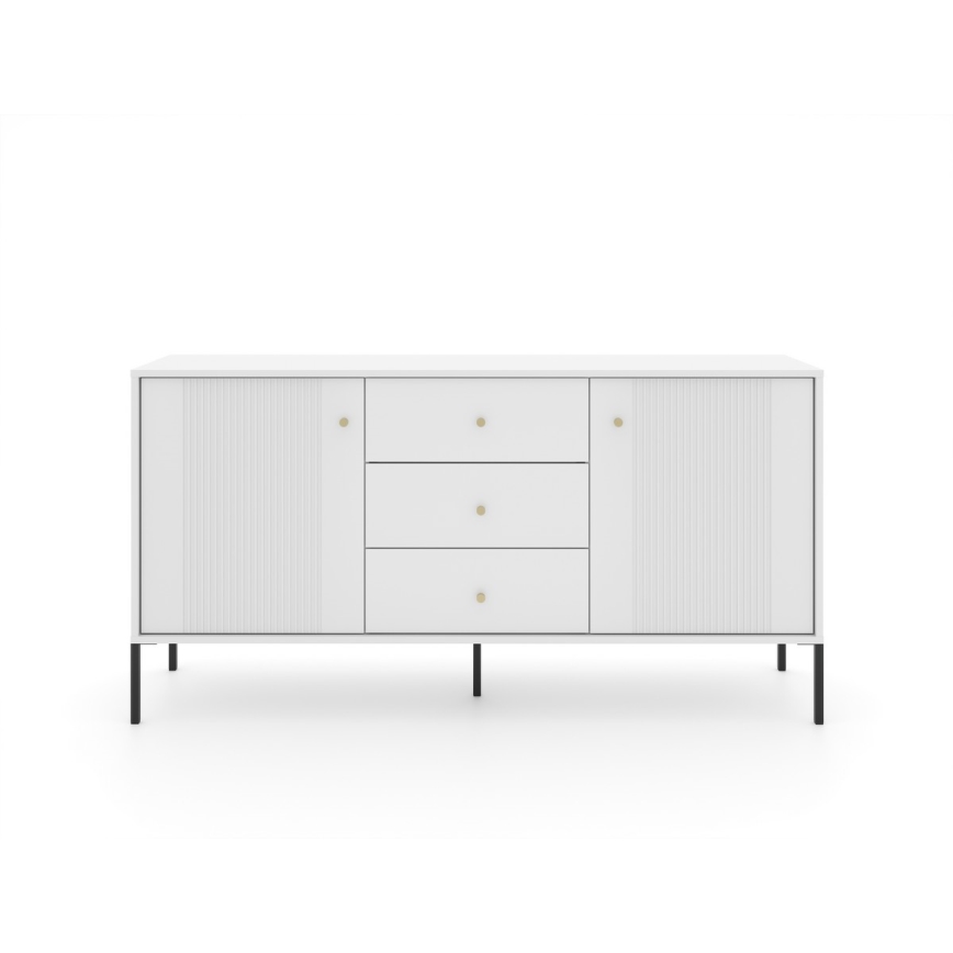 Комод LUE бял/черен