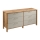 Комод MENTA 170x81x47 см дъб wotan/сив