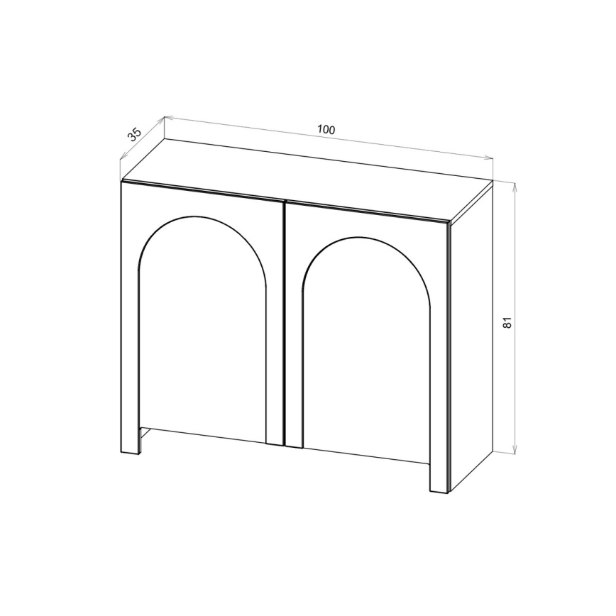 Комод NIO бял
