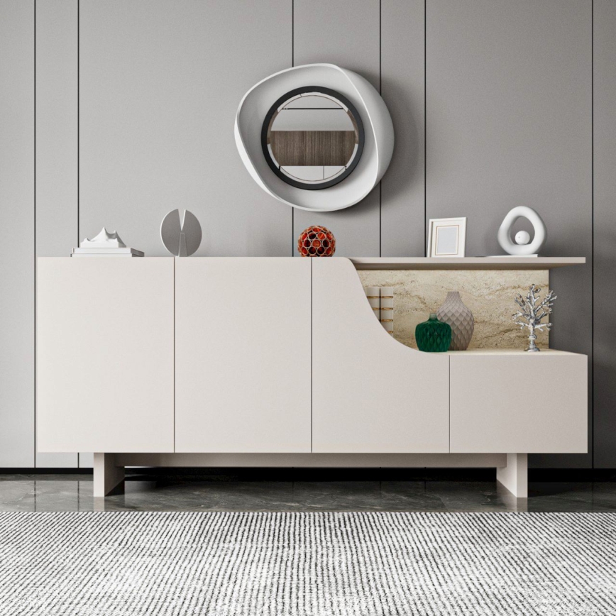 Комод ORBIS 180x40 см кремав/бежов
