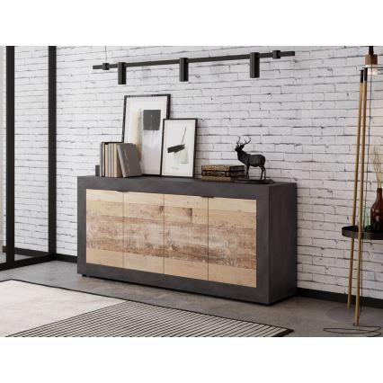 Комод RUNEA светло кафяв/антрацит