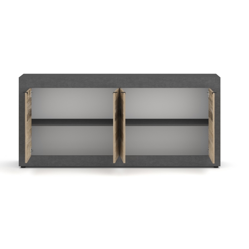 Комод RUNEA светло кафяв/антрацит