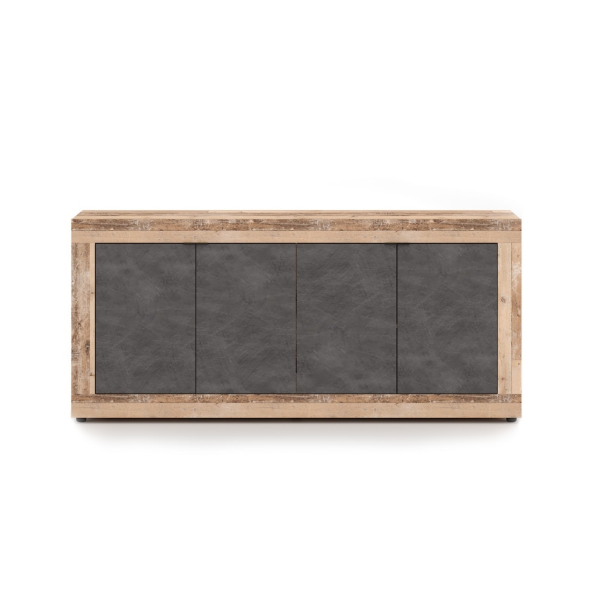 Комод RUNEA светлокафяв/антрацит