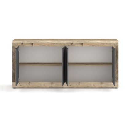 Комод RUNEA светъл кафяв/антрацит