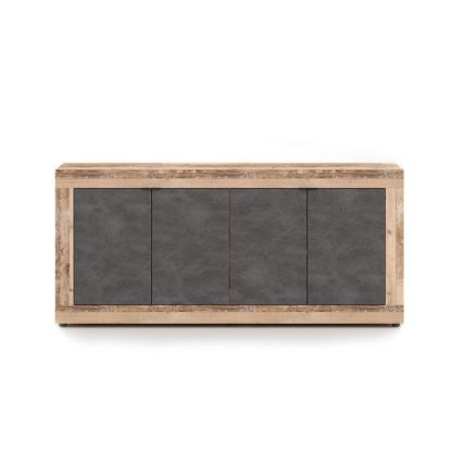 Комод RUNEA светъл кафяв/антрацит