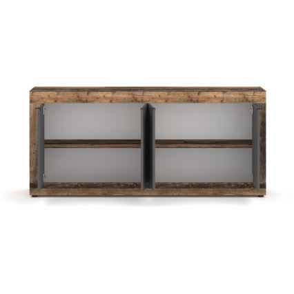 Комод RUNEA тъмно кафяв/антрацит