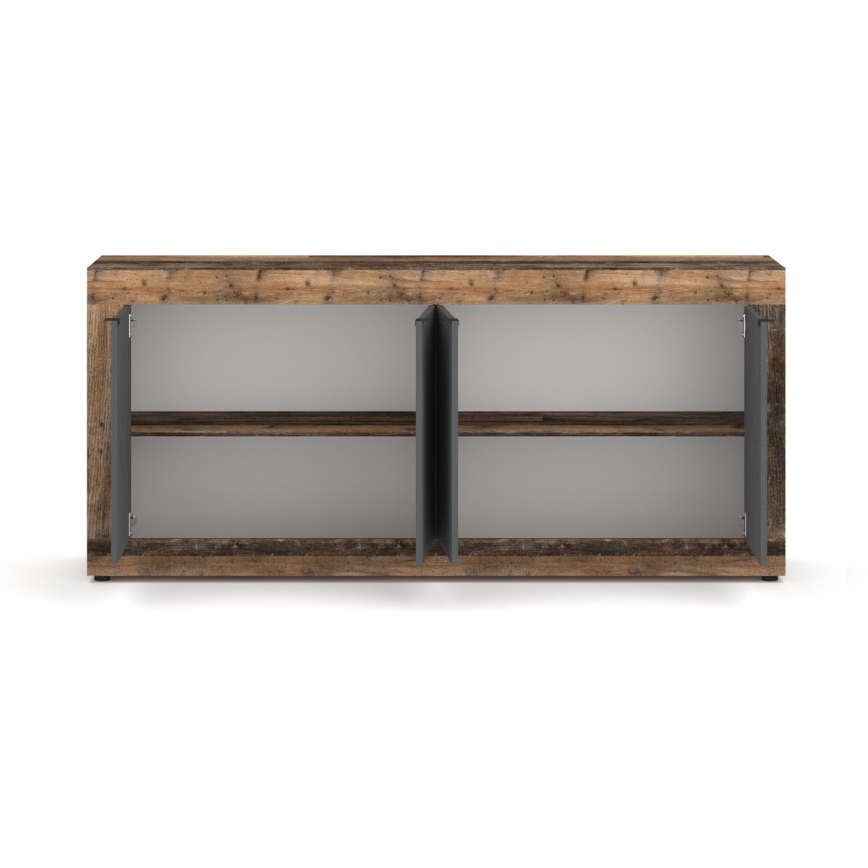 Комод RUNEA тъмно кафяв/антрацит