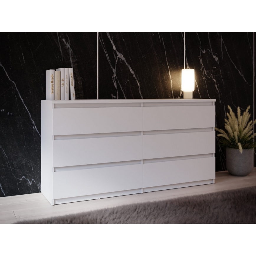 Комод с чекмеджета MAO, бял