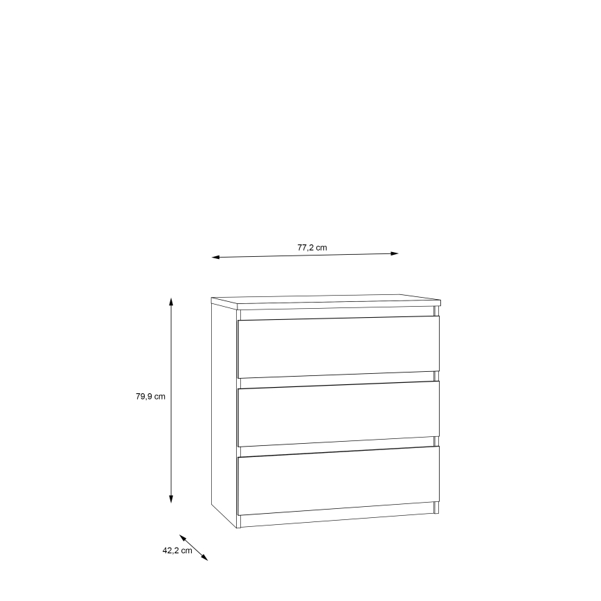 Комод с чекмеджета MAO дъб artisan