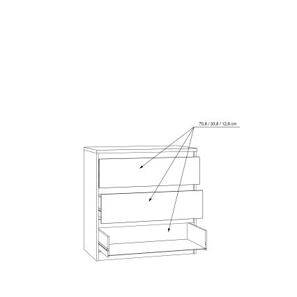 Комод с чекмеджета MAO дъб artisan