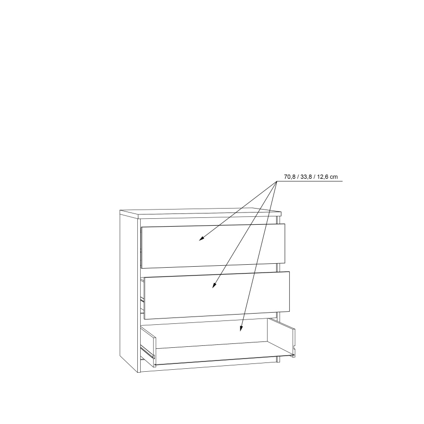 Комод с чекмеджета MAO дъб artisan
