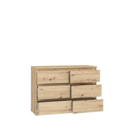 Комод с чекмеджета MAO, дъб artisan
