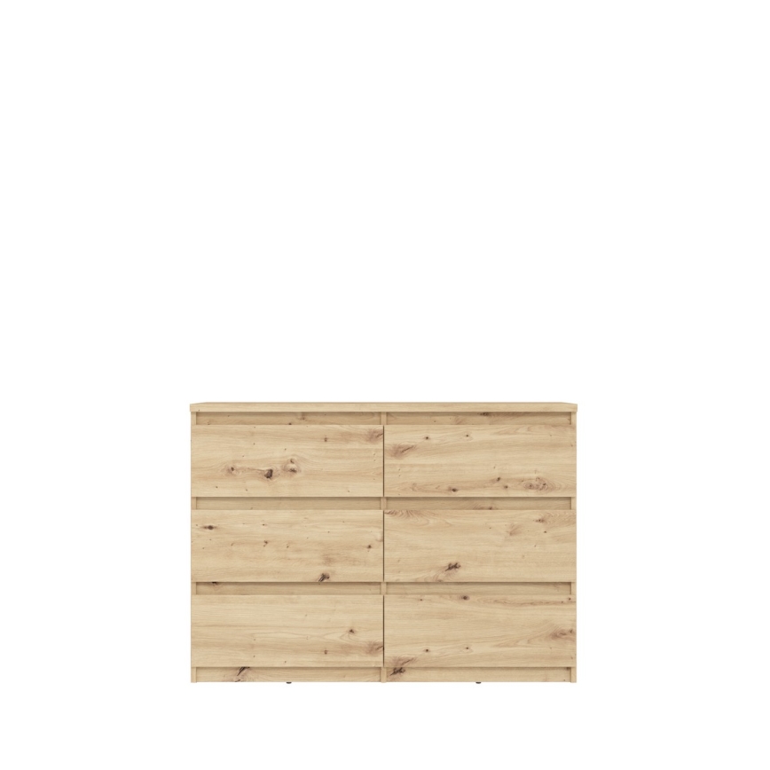 Комод с чекмеджета MAO, дъб artisan