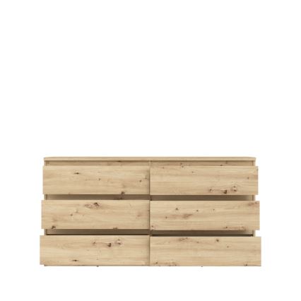 Комод с чекмеджета MAO в цвят дъб Артизан