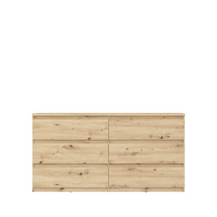 Комод с чекмеджета MAO в цвят дъб Артизан