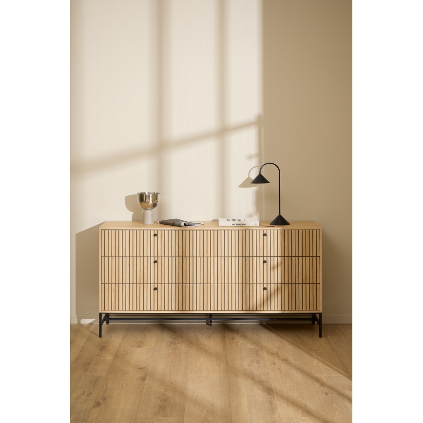 Комод с чекмеджета OLIVIA, дъб