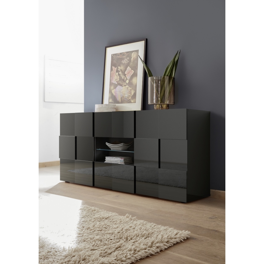 Комод SERIAN в цвят антрацит