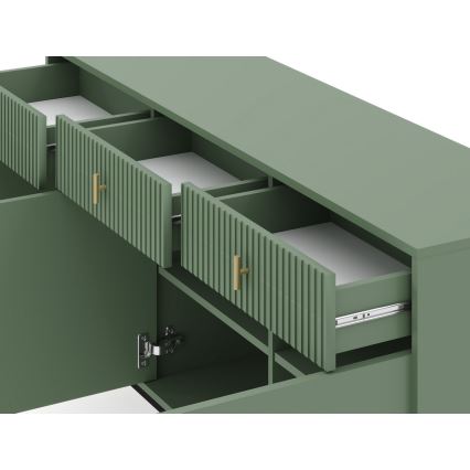 Комод SUE зелен/черен