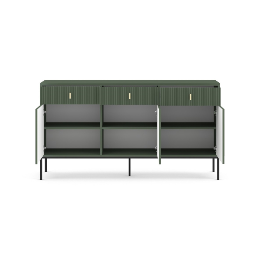 Комод SUE зелен/черен