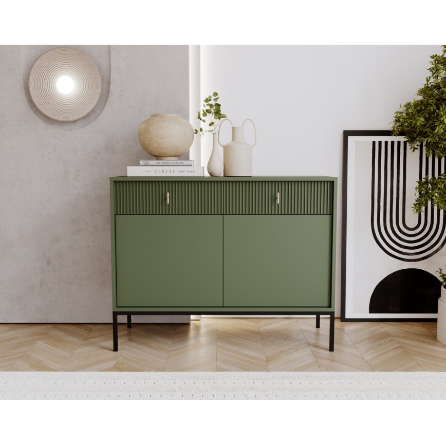 Комод SUE зелен/черен