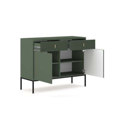 Комод SUE зелен/черен