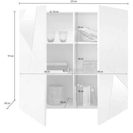 Комод TAVRI антрацит