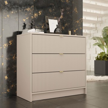 Комод TIRENO 80x75 см бежов
