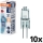 Комплект 10 бр. крушки за фурна HALOSTAR G4/20W/12V 2700K - Osram