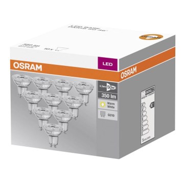 КОМПЛЕКТ 10x LED Крушка GU10/4,3W/230V 2700K - Osram
