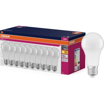 Комплект 10x LED крушки CLASSIC A75 E27/10W/230V 2700K - Osram
