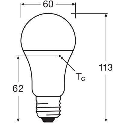 Комплект 10x LED крушки CLASSIC A75 E27/10W/230V 2700K - Osram