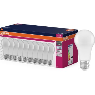 КОМПЛЕКТ 10x LED крушки CLASSIC A75 E27/10W/230V 4000K - Osram