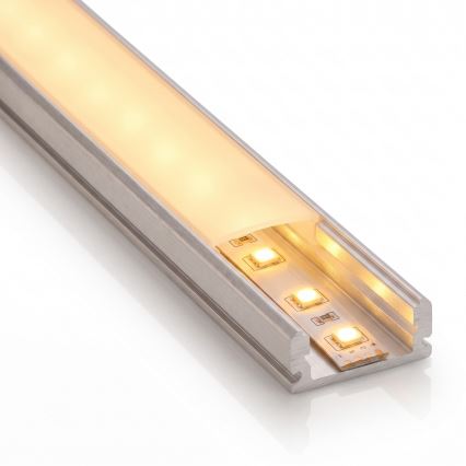КОМПЛЕКТ 1x LED лента MYLIVING LIGHTSTRIP LED/22W/230V 5 m + 5x вграден профил 1 m сребрист/бял
