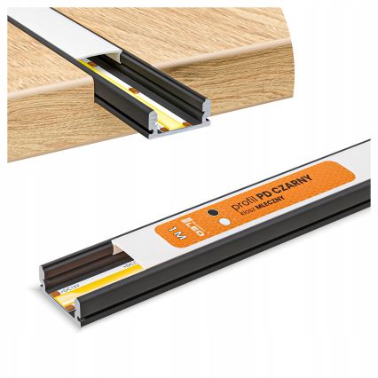КОМПЛЕКТ 1x LED лента MYLIVING LIGHTSTRIP LED/22W/230V 5 m + 5x вграден профил 1 m черен/бял