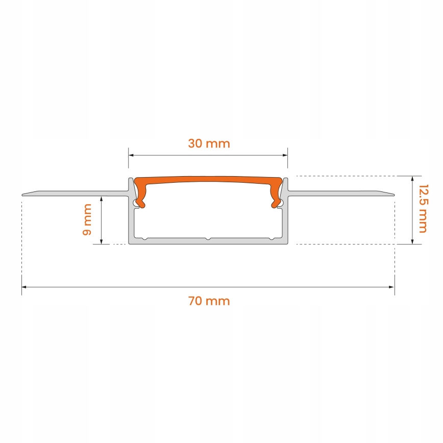 КОМПЛЕКТ 1x LED лента MYLIVING LIGHTSTRIP LED/22W/230V 5 m + 5x вграден профил 1 m сребрист/бял