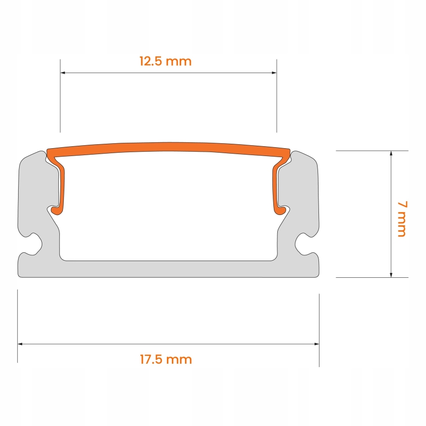 КОМПЛЕКТ 1x LED лента с датчик за движение FLEX LED/3,6W/4xAA 2 m + 2x вграден профил 1 m сребрист/бял