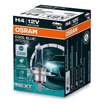 КОМПЛЕКТ 2 бр. Автомобилна крушка COOL BLUE H4 P43t/60/55W/12V 5000K - Osram