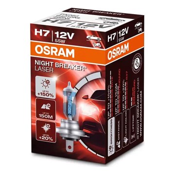 КОМПЛЕКТ 2 бр. Автомобилна крушка NIGHT BREAKER H7 PX26d/55W/12V - Osram