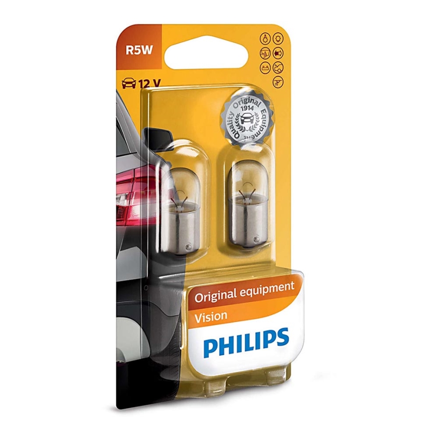 Комплект 2x AutoКрушка Philips VISION 12821B2 R5W BA15s/5W/12V