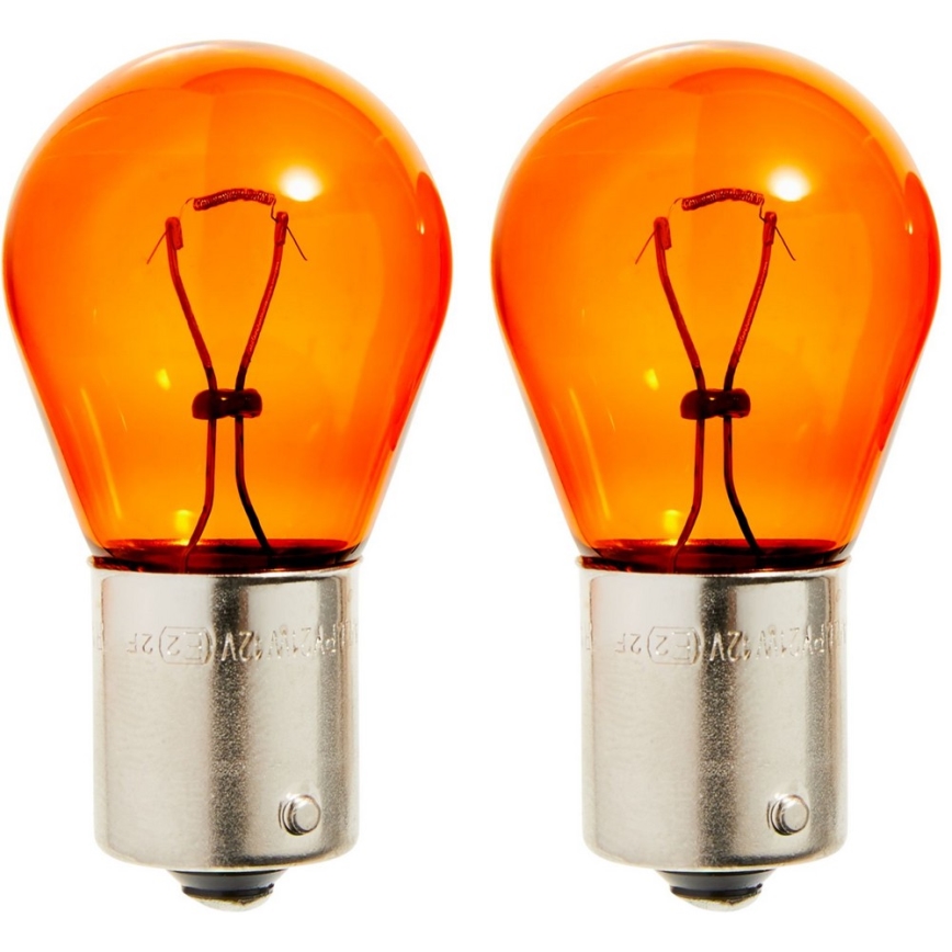 Комплект 2x Автокрушка Philips VISION 12496NAB2 PY21W BAU15s/21W/12V