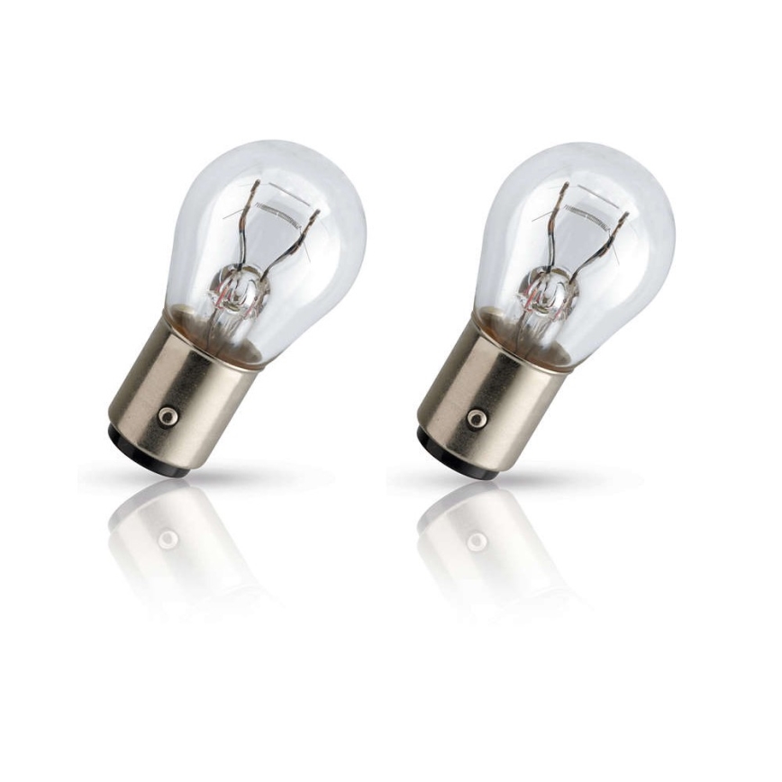 Комплект 2x Автокрушка Philips VISION 12499CP BAY15d/5W/12V