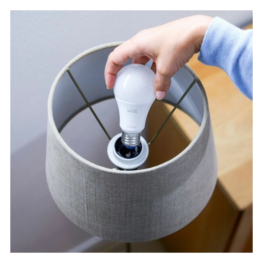 Комплект 2x LED димируеми крушки A60 E27/9W/230V 2700K Wi-Fi + дистанционно управление - WiZ