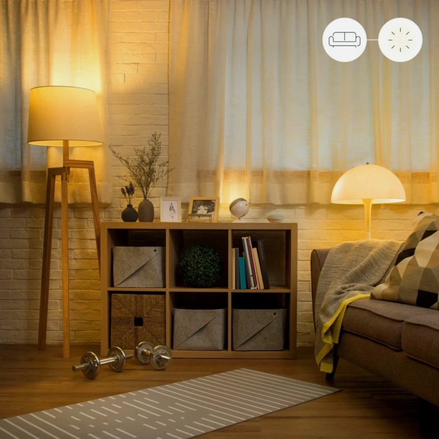 Комплект 2x димируеми LED крушки A60 E27/9W/230V 2700K Wi-Fi + дистанционно управление - WiZ