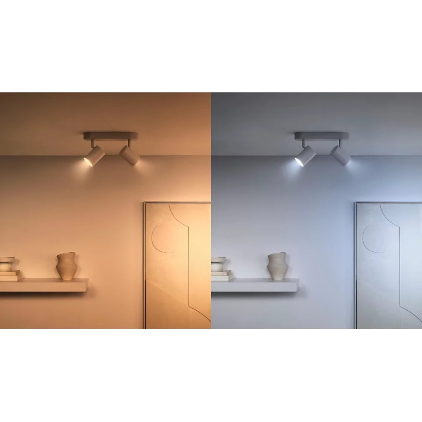 Комплект 2x димируеми LED крушки със сензор за движение PAR16 GU10/4,7W/230V 2700-6500K CRI 90 Wi-Fi - WiZ